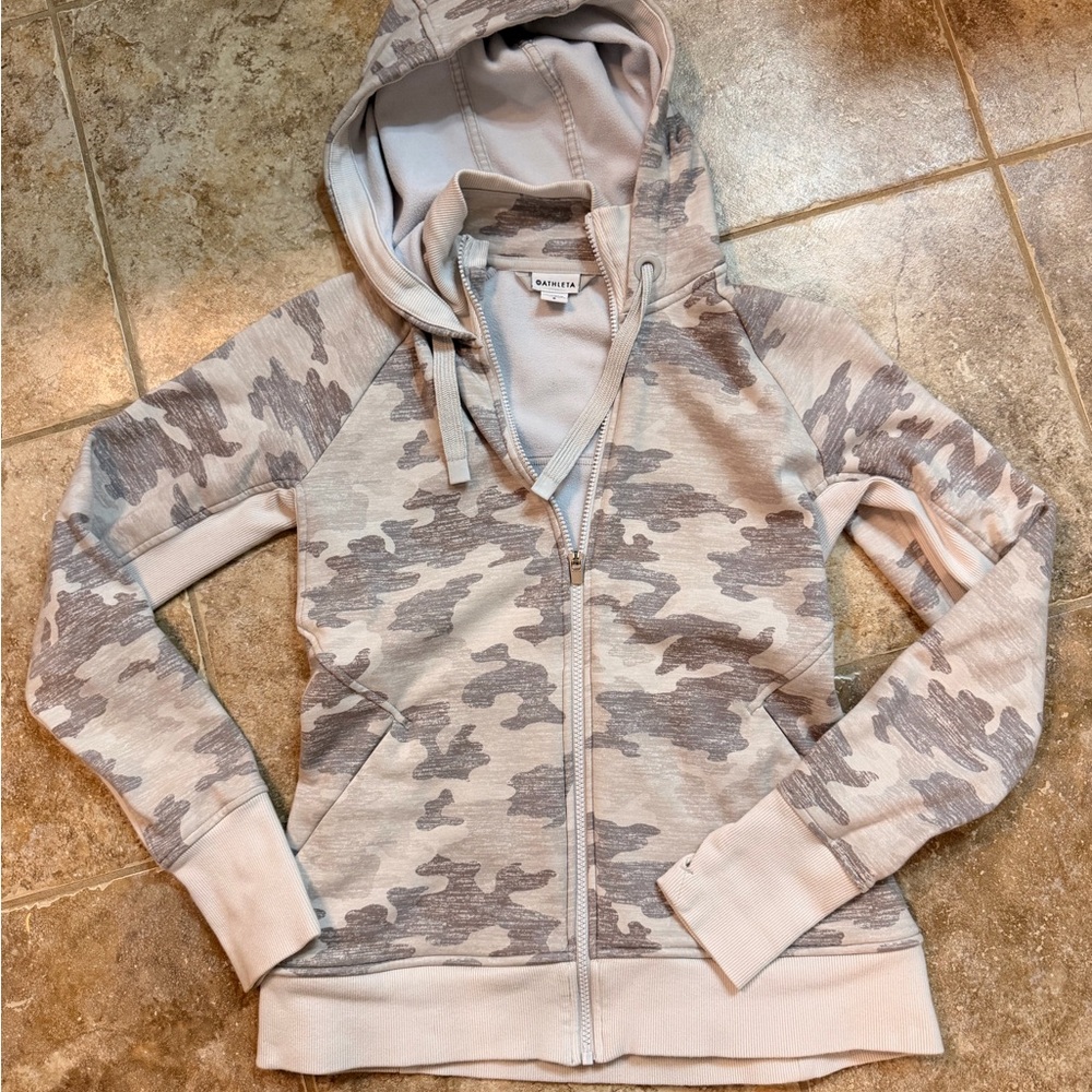 Athleta camo full zip hoodie